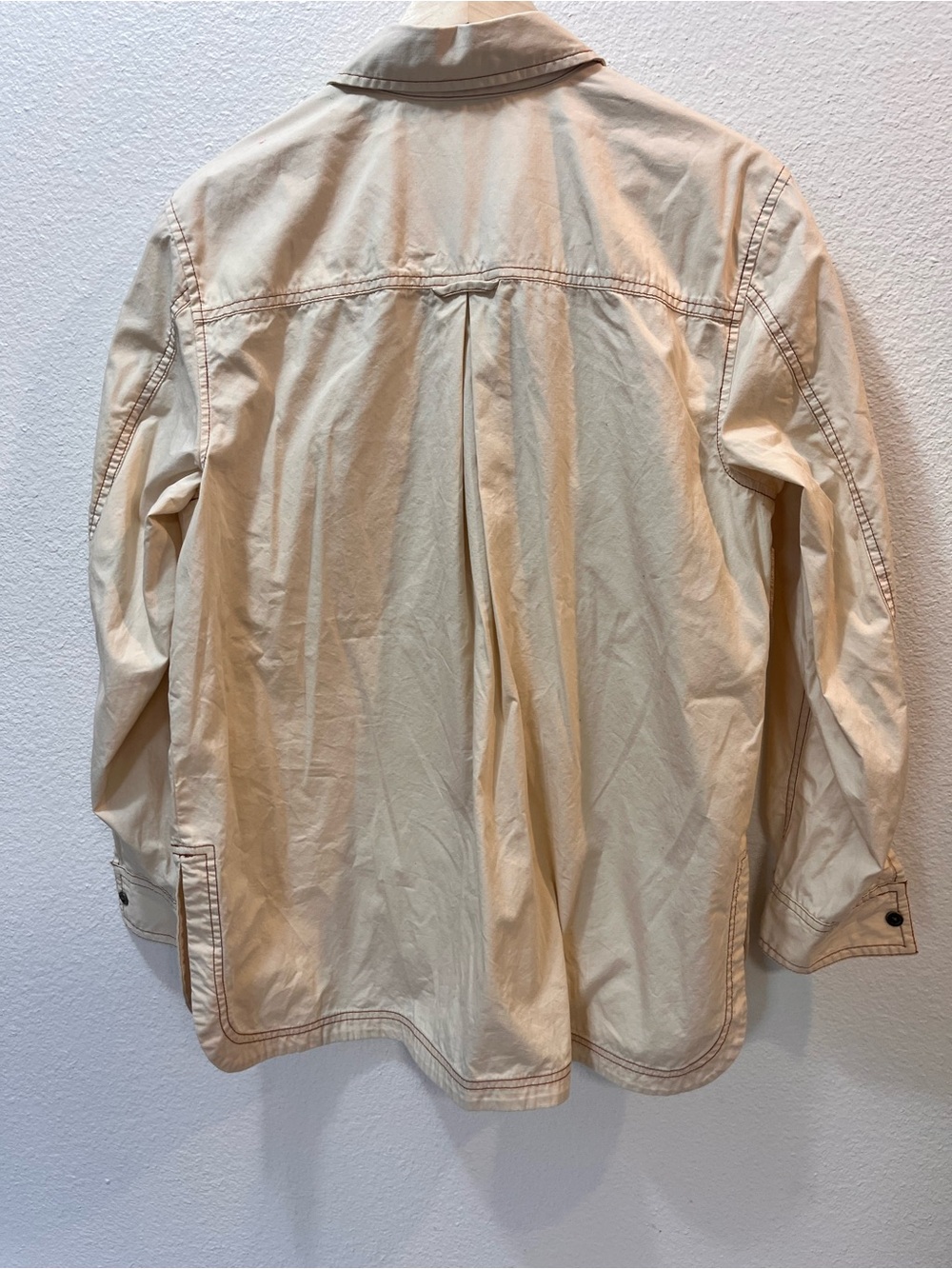 Joan Rivers Cream Button-Front Shirt Jacket - Picture 4 of 10